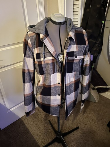 Levi's Men's Cotton Plaid Shirt Jacket 