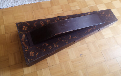 W. E. Hill & Sons   old wooden cello case