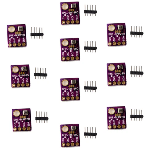 Módulo de temperatura y humedad sensor de presión GY-BME280 ruptura para Arduino 10 piezas