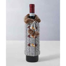 Holiday Lane The Holiday Collection Gray Wine Bottle Sleeve
