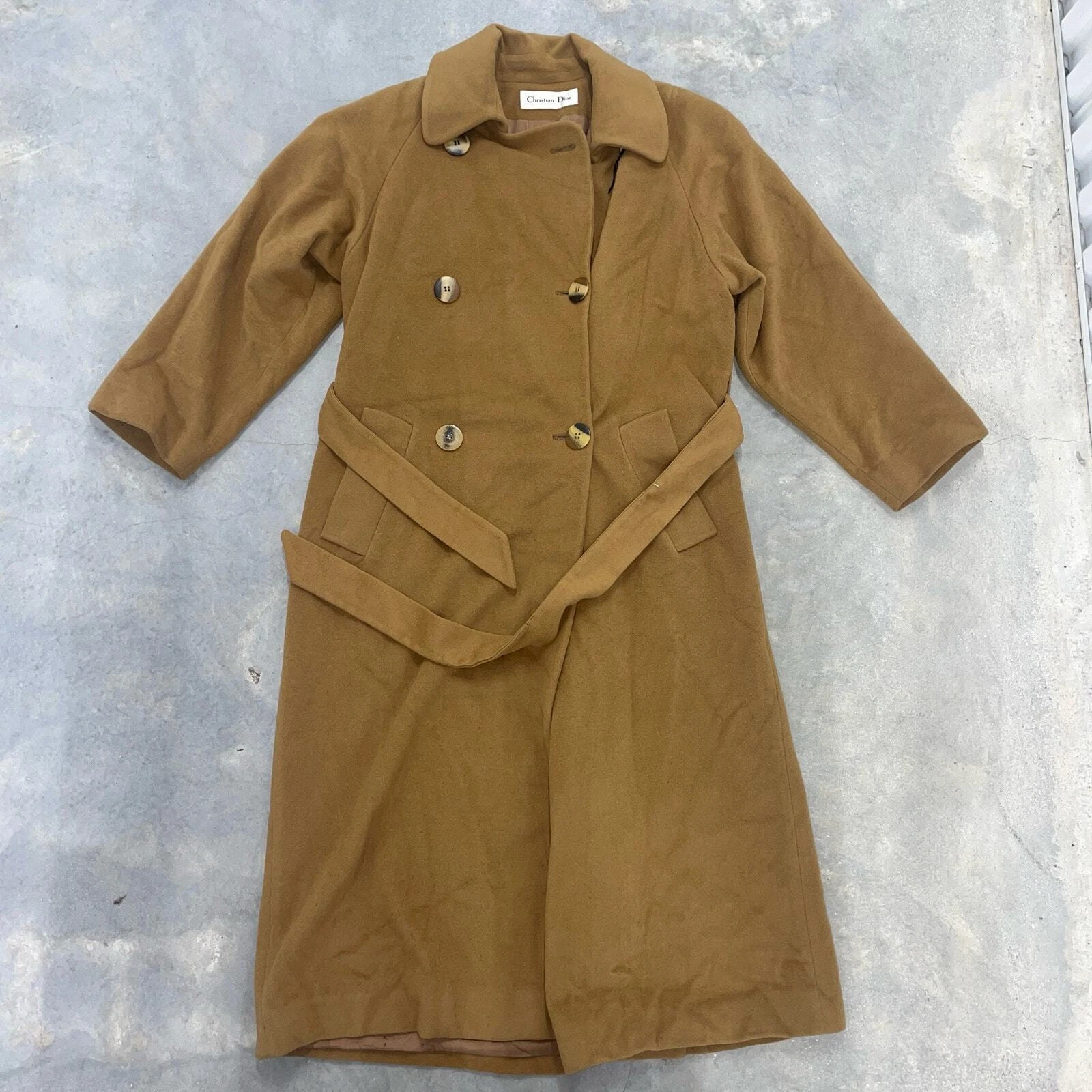 Trench Dior vintage avec ceinture marron camel très RARE Christian Dior doublé