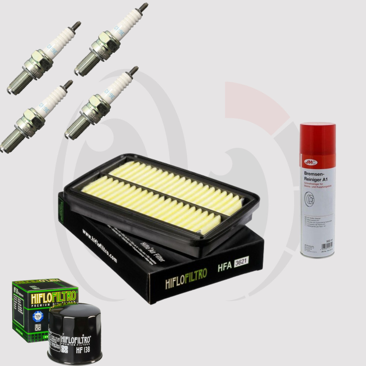 Kit filtration Suzuki GSF 650 Bandit 2007 avec filtre air et bougies