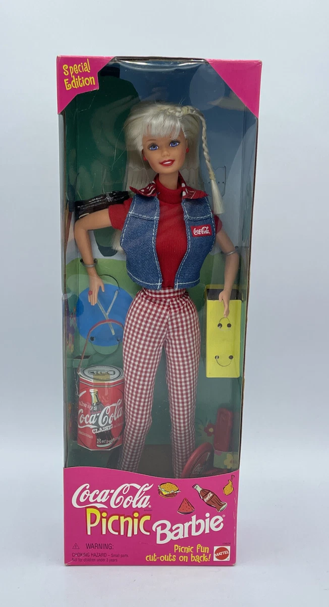 Coca cola barbie sales doll value