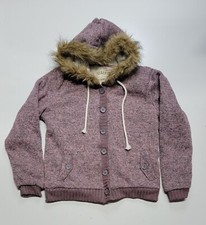 Soulcal & Co Sc Co Women's Xxl Sherpa Lined Faux Fur Hooded Cardigan