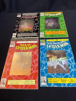 Spider-Man 30th Anniversary set; 4 books; Venom, Carnage, Lizard; Marvel Comics
