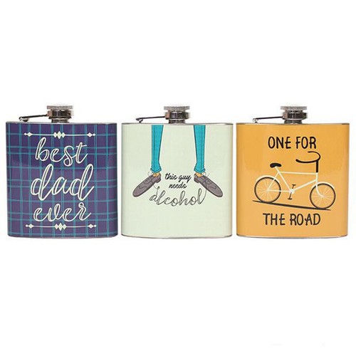 best-dad-hip-flask-steel-whisky-mans-bike-design-alcohol-pocket-gents