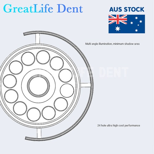 36W Shadowless Exam Lamp Ceiling Wall 12LED Surgical Medical Light FDA GreatLife - Picture 21 of 27