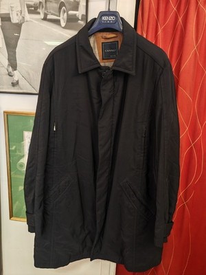 CANALI Men's Jacket Coat Trench Size EU 54 ( XL ) Made in Italy 