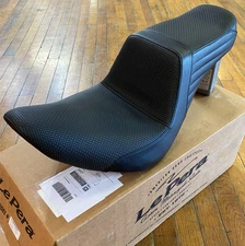 Le Pera Tailwhip Basketweave Seat fits 2018-2025 Harley Softail FXLR FLSB