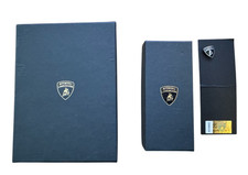 Authentic Lamborghini Wallet Key Chain Pin Set Factory Bologna Italy