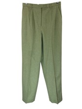 Pendleton Petite Women's Pants Size 8P 100 Virgin Wool Made In The USA Green