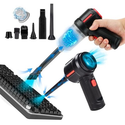 ''Powerful Cordless Air Duster for Keyboard Cleaning and Computer Vacuuming''