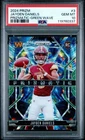 2024 PANINI PRIZM Jayden Daniels PRIZMATIC GREEN WAVE ROOKIE RC PSA 10