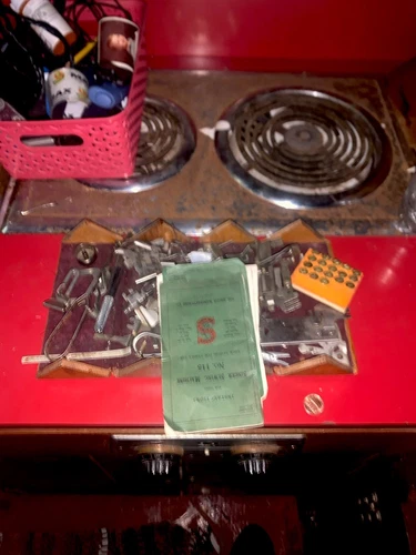 Box Of Springer Sewing Equipment Antiques (I Have The Full Machine Still)