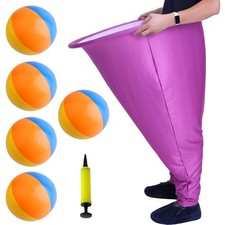 Granny Pants Yard Game Set for Adults, Oversized Granny Pants with 5 Bouncy B...