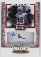 2021 Sage Premier Draft Auto Red AJ Parker #A116 Auto un2