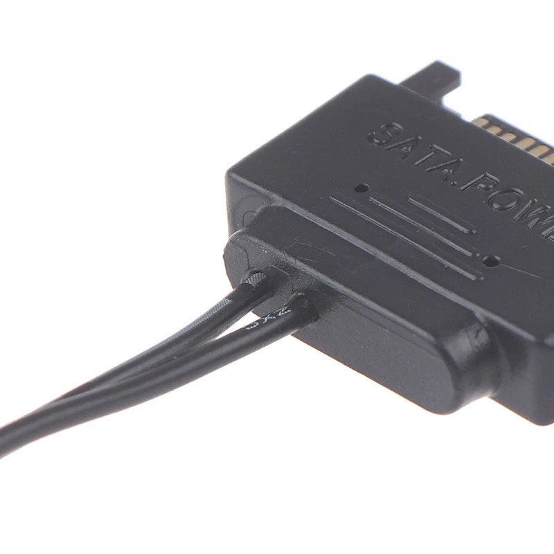 1 Stk SATA-Stecker auf DC 5,5x2,1mm 12V Stromversorgung SATA-zu-DC-Kabel 20cm - Bild 4 von 11
