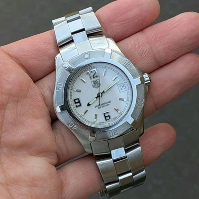 TAG Heuer Professional 2000 Exclusive WN1111 Quartz Watch 38mm White Dial Date