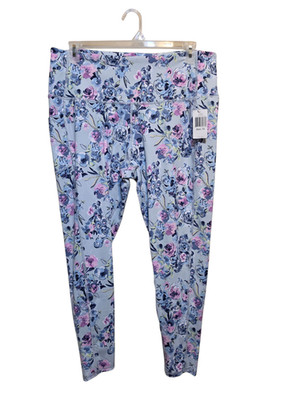 NWT Vera Bradley Leggings Multi Fresh Cut Bouquet High Waist Stash Pocket 2XL