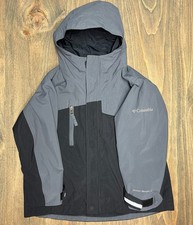 Boys Columbia omni-shield Interchange coat jacket 4/5 black and gray size 4 5
