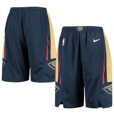 Youth Nike New Orleans Pelicans 2020/21 Swingman Shorts - Icon Edition