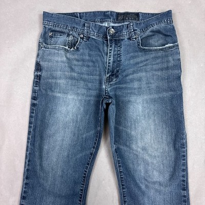 TK Axel Jeans Men 34x30 Blue Addison Slim Straight Faded Washed Out (Tag34x32)