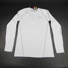 Under Armour ColdGear Long Sleeve Shirt Men's Light Gray New with Tags