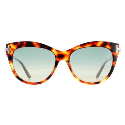 Tom Ford Sonnenbrille Kira FT0821 55P Havanna Grün Gradient - Bild 1 von 4