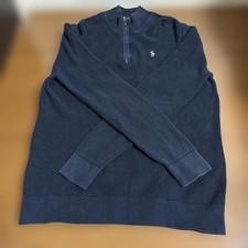 POLO Ralph Lauren Half Zip Knit Sweater Navy M Used