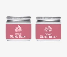 Earth Mama Organic Nipple Butter 2 oz (Pack of 2)