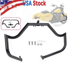 1.25"Gloss Engine Guard Highway Crash Bar For Harley Touring Ultra Limited 09-24