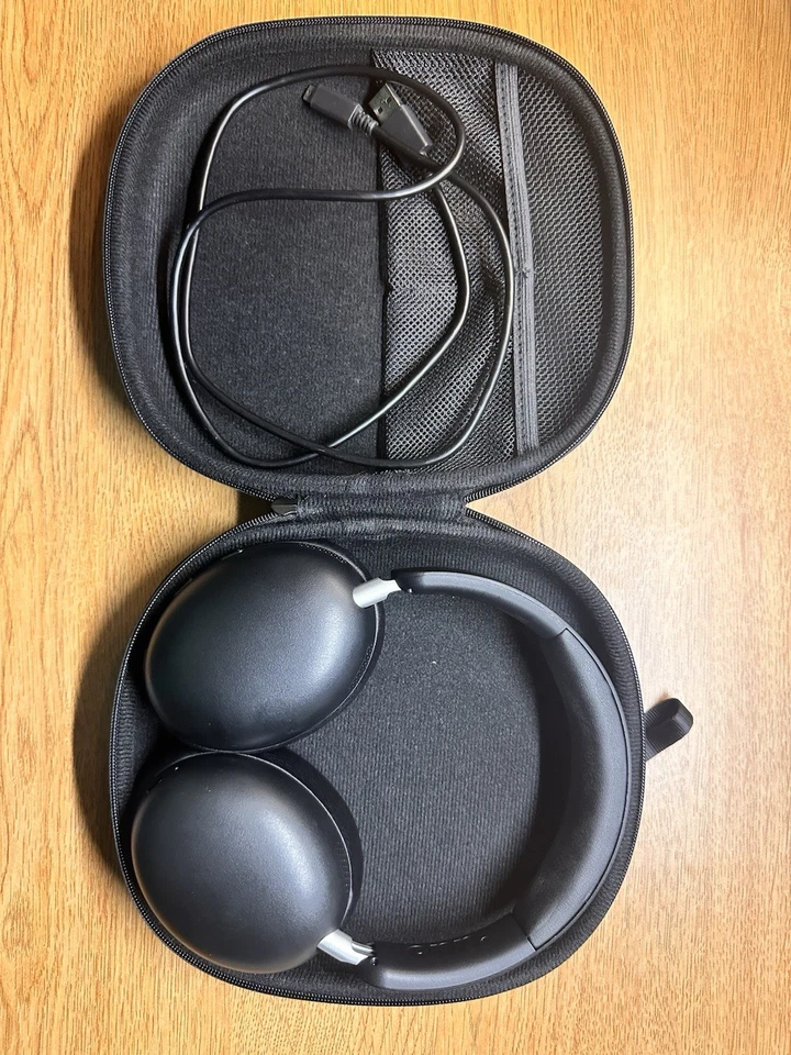 onn black bluetooth Wireless On Ear Headphones headphones With Case  - Image 2 of 4