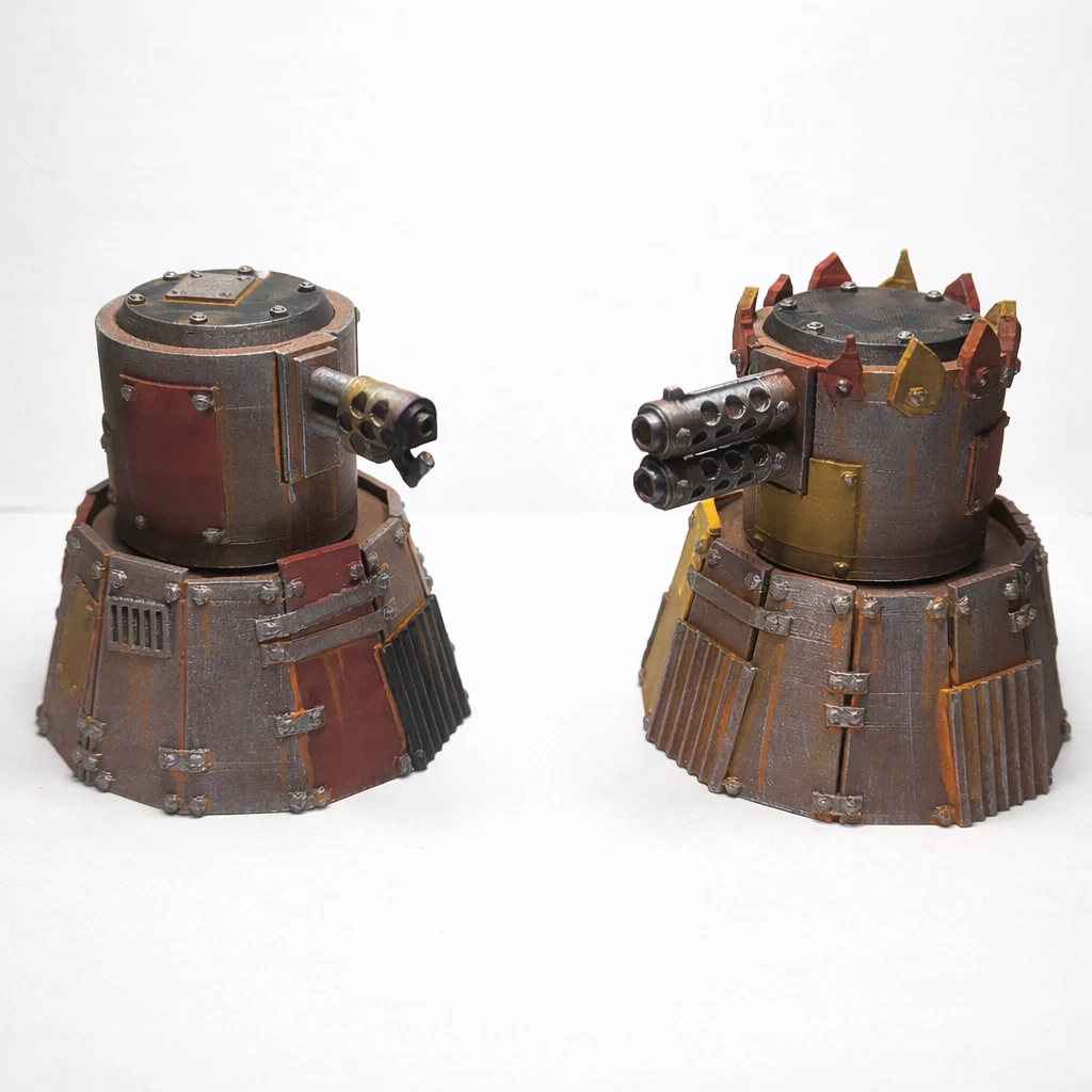 Ork style scrap wargaming terrain buildings compatible with 28mm - photo 6