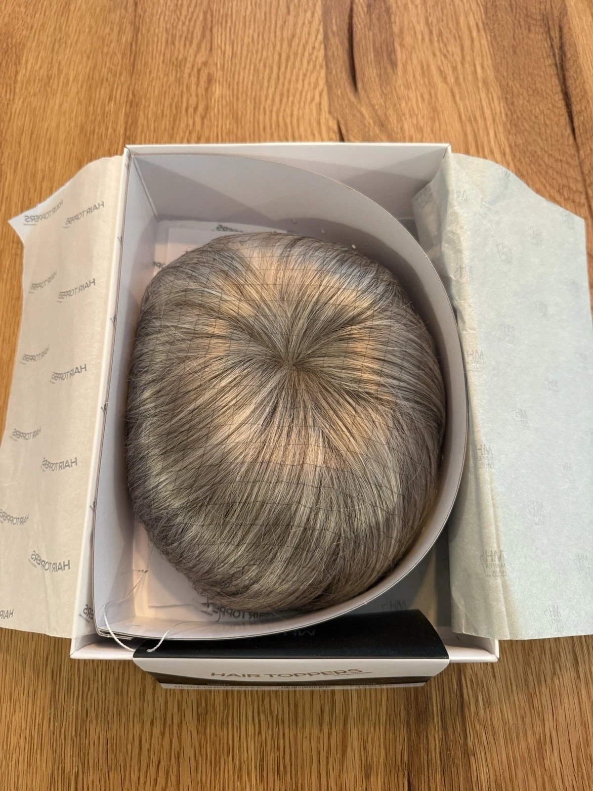 Gisela Mayer Hair Topper Ultra Light Topper Snow Mix 305K Mono - Brand New 3