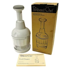 The Pampered Chef #2585 Manual Food Handy Chopper Nut Chopper