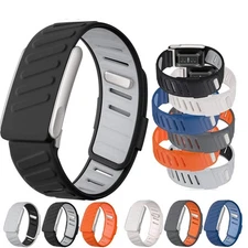 WHOOP 5.0 Silicone Strap - Dual Color Metal Frame Soft