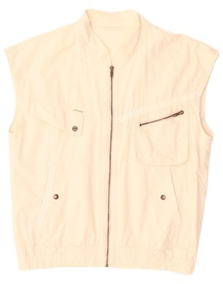 Explorer Herren Utility Weste UK 38 Medium Off White Baumwolle AT07