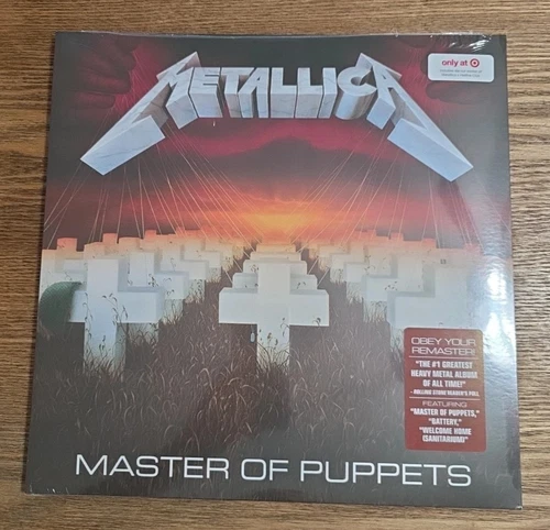 METALLICA-Master Of Puppets LP w/STRANGER THINGS STICKER Sheet SEALED!