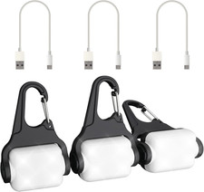 Dog Lights for Night Walking, Clip on Dog Collar Light - 3 Modes, USB-C Recharge