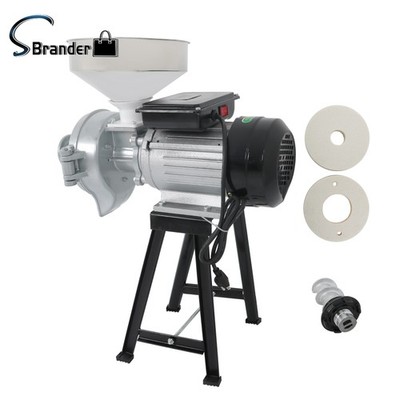 High Quality Grain Feed Flour Cereals Corn Wet & Dry Electric Grinder Mill 3000W