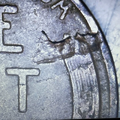 1930 1c Lamination ERROR Lincoln Wheat Penny - 1 cent Reverse