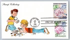#2198 Stamp Collecting FDC Karen's HP Cachet Combo w/Sweden Stamp