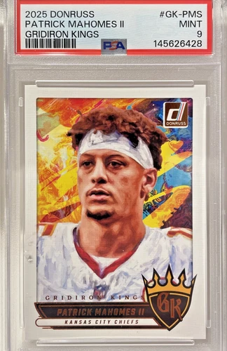 2025 Panini Donruss - Gridiron Kings Patrick Mahomes II - PSA 9