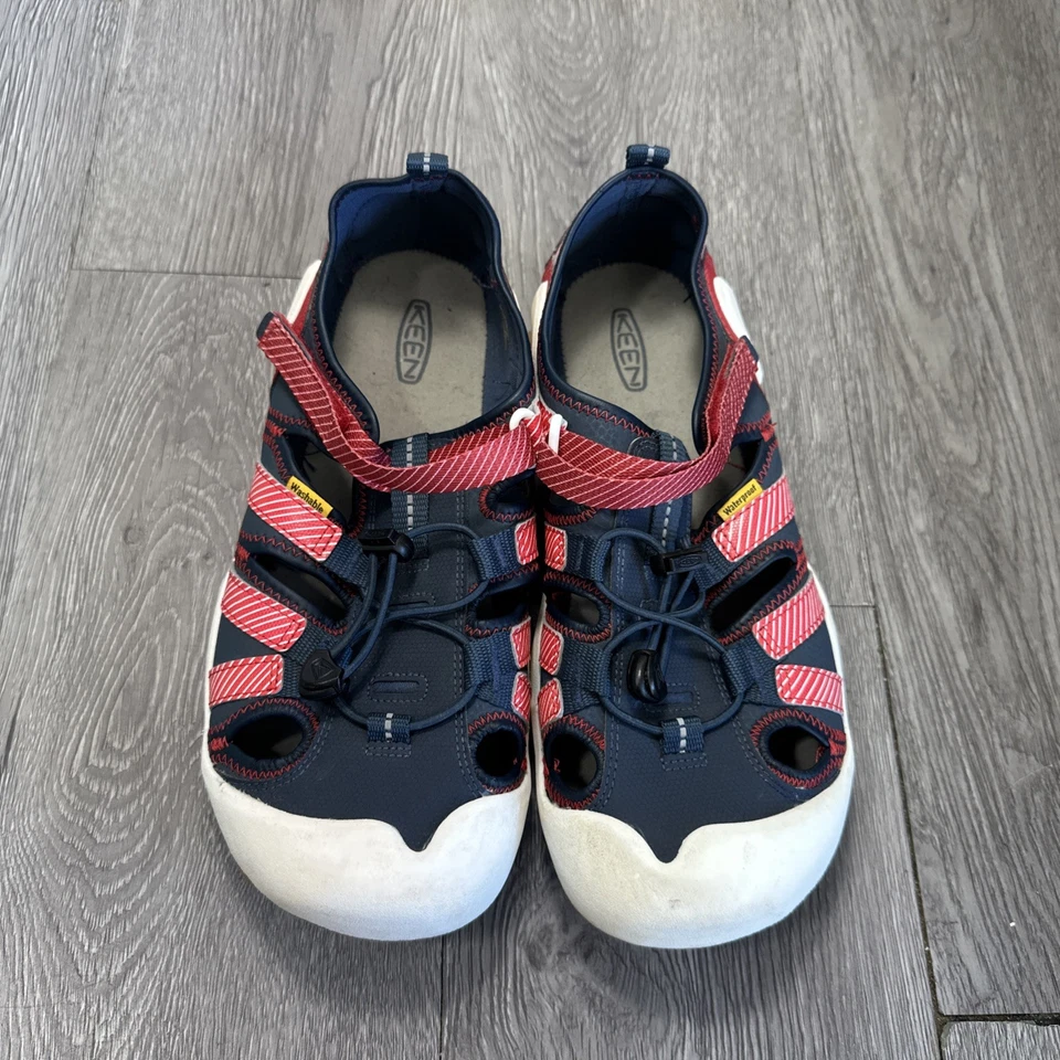 Sandalia de Agua Keen Knotch Creek Azul y Rojo Juvenil Talla 7/Mujer 8.5 Zapatos Foto 4 de 4