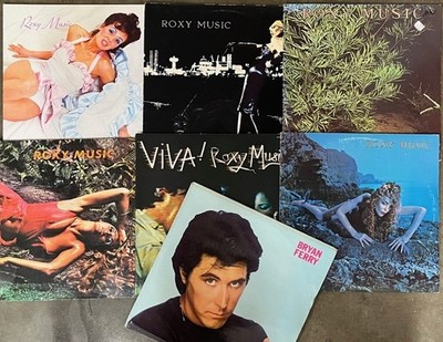 ROXY MUSIC + FERRY LP LOT - FOR YOUR PLEASURE/SELF-TITLED/VIVA/SIREN s/t vinyl