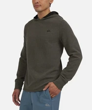 Quiksilver Men's Textured Pullover Sweater Hoodie Gray Size XL