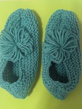 handmade knitted slippers