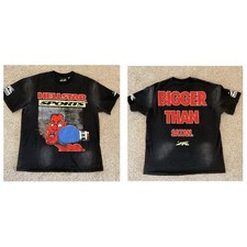 HELLSTAR Sports Graphic T-Shirt Bigger Than Satan Short Sleeve Shirt Jersey XL