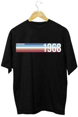 Established 1968 T-Shirt Vintage Geburtstag Geschenk 58 Geburtstag Unisex Tee