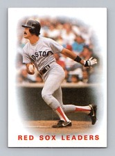1986 Topps #396 Red Sox Leaders Excellent
